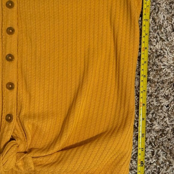 Aventura Women’s Tie Knot Button Down Short Sleeve Shirt Size Medium - Picture 9 of 9